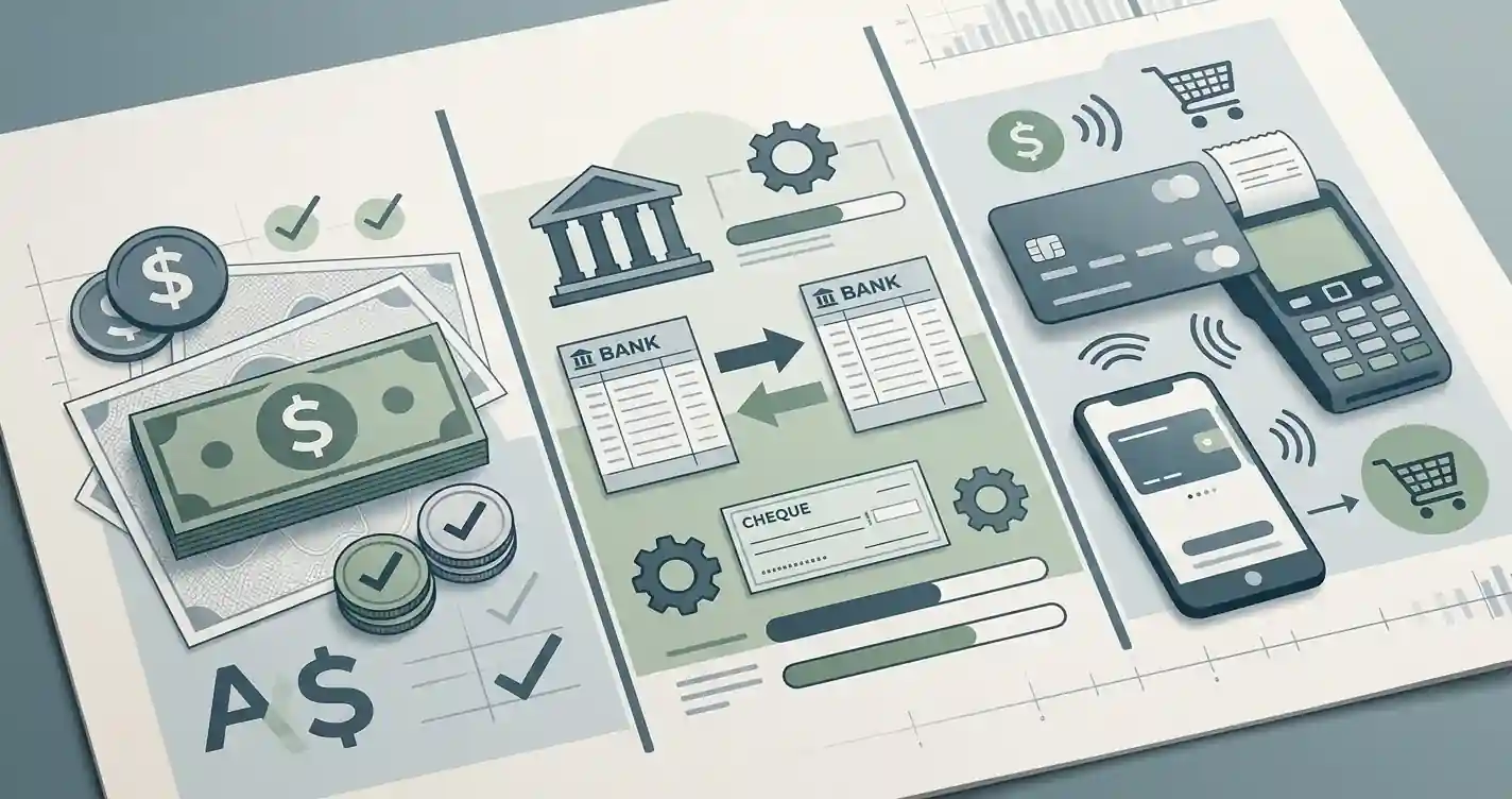 Neutral payment evidence diagram separating verified, partially verified and Australia-wide payment context